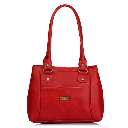Fostelo Women's Hynes  Handbag (Red) (FSB-1069)