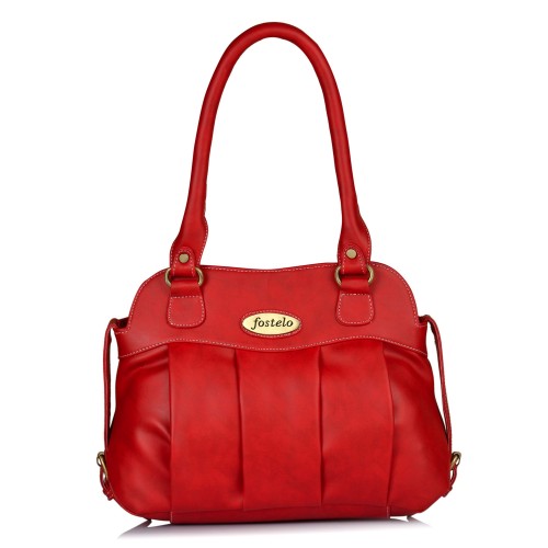 Fostelo Women's Priscila  Handbag (Red) (FSB-1120)
