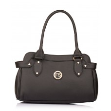 Fostelo Women's Kelly Style Handbag (Black) (FSB-1305)