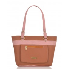 Fostelo Women's Salton  Handbag (Tan::Pink) (FSB-1447)