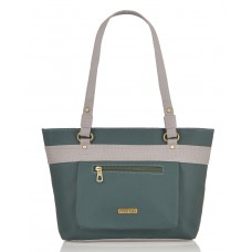 Fostelo Women's Salton  Handbag (Green::Grey) (FSB-1452)