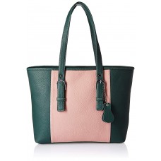 Fostelo Women's Downtown Girl  Handbag (Green::Pink) (FSB-1476)