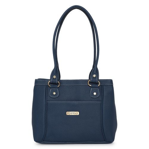 Fostelo Women's Martina Handbag (Blue) (FSB-1550)