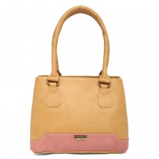Fostelo Women's Zita Handbag (Beige|Light Pink) (FSB-1603)