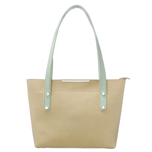 Fostelo Women's Iconic Handbag (Beige) (FSB-1651)