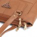 Fostelo Women's Sana Spacious 3 Compartments Handbag (Tan) (FSB-1683)