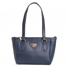 Fostelo Women's Sana Spacious 3 Compartments Handbag (Blue) (FSB-1684)