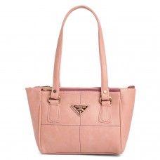 Fostelo Women's Sana Spacious 3 Compartments Handbag (Light Pink) (FSB-1685)