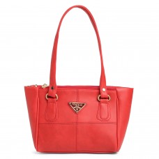 Fostelo Women's Sana Spacious 3 Compartments Handbag (Red) (FSB-1686)