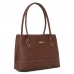 Fostelo Women's Feathers Handbag (Brown) (FSB-1782)