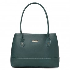 Fostelo Women's Feathers Handbag (Green) (FSB-1784)
