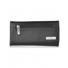 Fostelo Women's Versatile Two Fold Wallet (Black) 