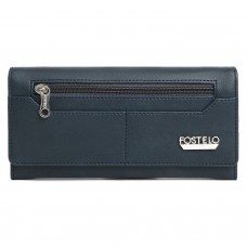 Fostelo Women's Kiwi Two Fold Wallet (Blue) (FC-101)