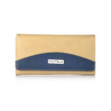 Fostelo Women's Sunrise Two Fold Wallet (Beige) 