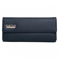 Fostelo Women's Echo Three Fold Wallet (Blue) (FC-131)
