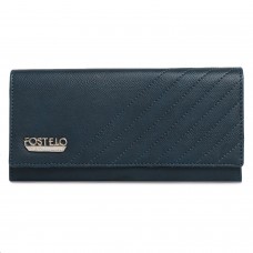 Fostelo Women's Peanut Two Fold Wallet (Blue) (FC-141)