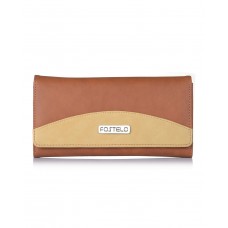 Fostelo Women's Sunrise Two Fold Wallet (Tan) 