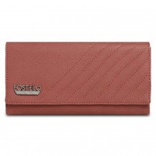 Fostelo Women's Peanut Two Fold Wallet (Light Pink) (FC-150)