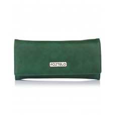 Fostelo Women's Melanie Two Fold Wallet (Green) 