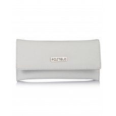 Fostelo Women's Melanie Two Fold Wallet (White) 