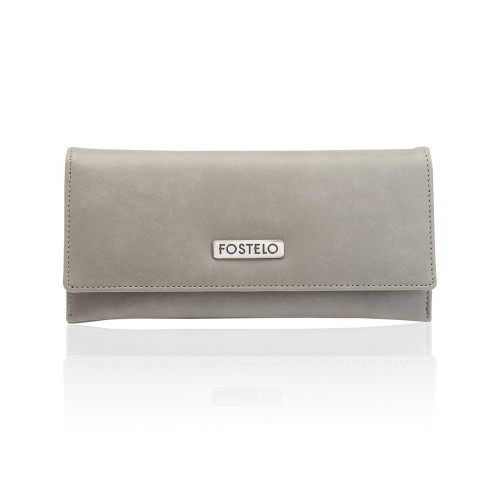 Fostelo Women's Decorous Two Fold Wallet (Grey)