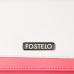 Fostelo Women's Vogue Three Fold Wallet (White|Pink)