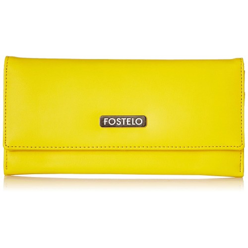 Fostelo Women's Melanie Two Fold Wallet (Yellow)