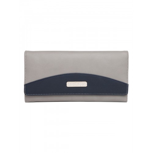 Fostelo Women's Jenifer Two Fold Wallet (Grey) (FC-88)
