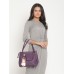 Fostelo Women's Sherine Collection PU Leather Handbag Combo (Set Of 4) (Purple)