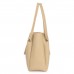 Fostelo Women's Galaxia Collection PU Leather Handbag Combo (Set Of 4) (Beige)