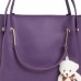 Fostelo Women's Galaxia Collection PU Leather Handbag Combo (Set Of 4) (Purple)
