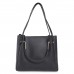 Fostelo Women's Galaxia Collection PU Leather Handbag Combo (Set Of 4) (Black)