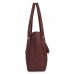 Fostelo Women's Galaxia Collection PU Leather Handbag Combo (Set Of 4) (Brown)