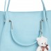 Fostelo Women's Galaxia Collection PU Leather Handbag Combo (Set Of 4) (Light Blue)