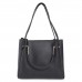 Fostelo Women's Juana Collection PU Leather Handbag Combo (Set Of 3) (Black)