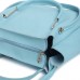 Fostelo Women's Juana Collection PU Leather Handbag Combo (Set Of 3) (Light Blue)