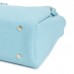 Fostelo Women's Juana Collection PU Leather Handbag Combo (Set Of 3) (Light Blue)